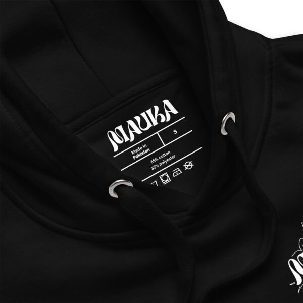 Innocent Menace - Premium Hoodie (Black/White) - Image 5